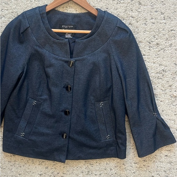 Etcetera sz8 lightweight denim jacket EUC near new - Picture 14 of 14
